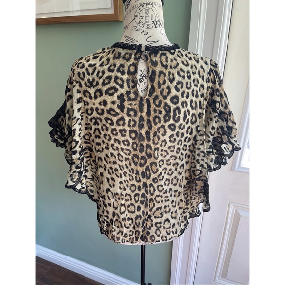 NWOT Generation Love Flowy Cheetah Print Blouse - Picture 3 of 6